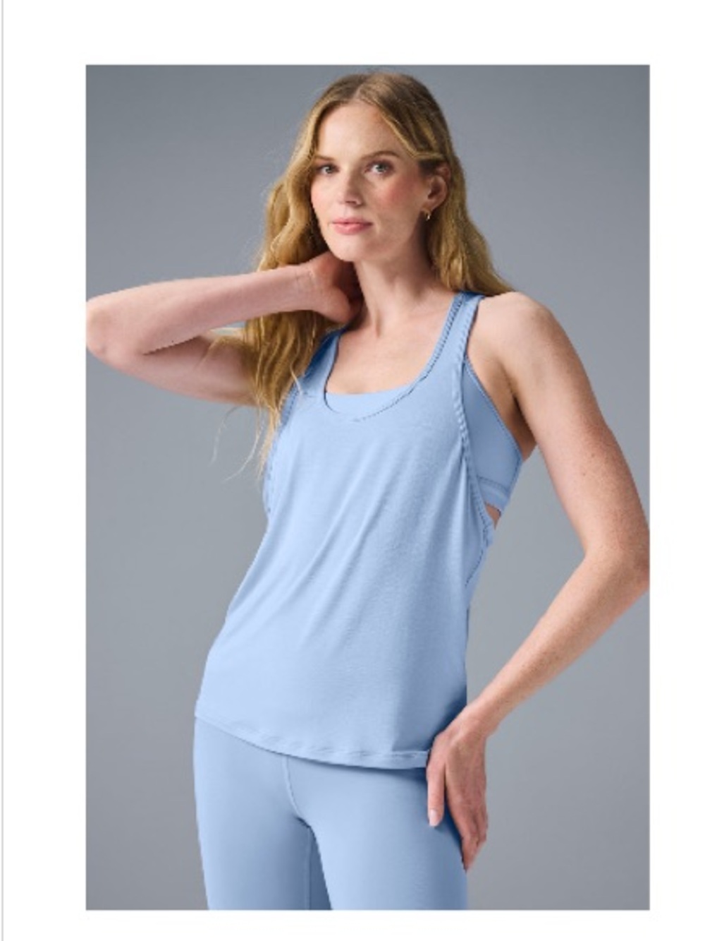 ALO Yoga All Day Tank - Seashell Blue